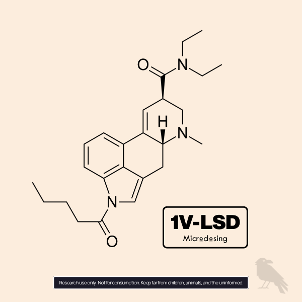 1V Micro Pellets – Molecule 1V-LSD molecule – Valerie lysergamide micro pellet design