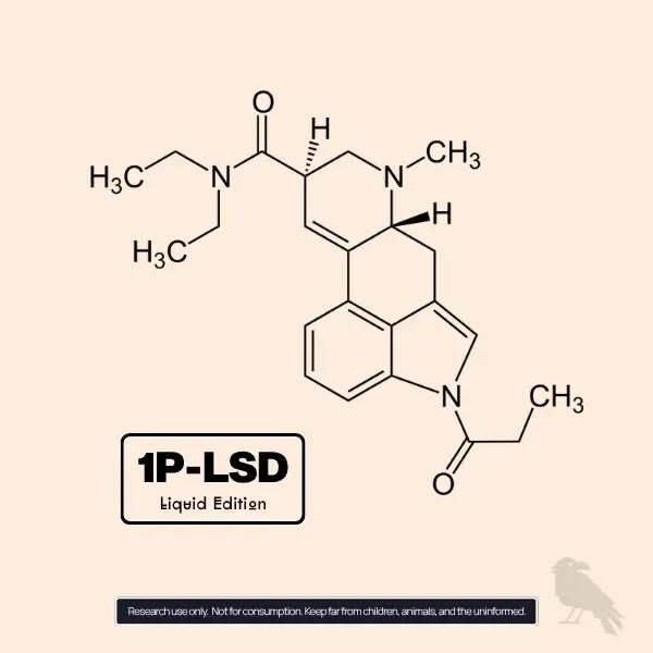 1P-LSD Molecule Structure – Liquid Droppers EU Edition