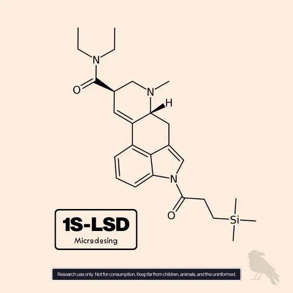 1S-LSD molecule runic map for micro pellets format