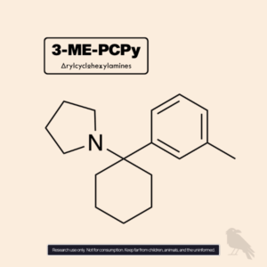 3-ME-PCPy molecule structure – advanced arylcyclohexylamine format