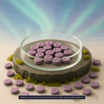 4-AcO-MET Pellets 20mg under aurora light psilocin-inspired tryptamine form