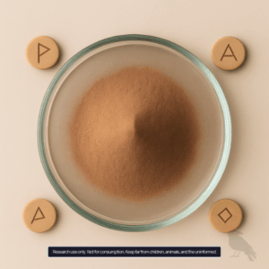 4-AcO-MET Powder top view – O-acetyl-methoxy tryptamine compound Europe