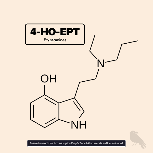 4-ho-ept-molecule-structure-hydroxy-tryptamine-valhalla 4-HO-EPT molecule structure hydroxy EPT analogue for advanced tryptamine research