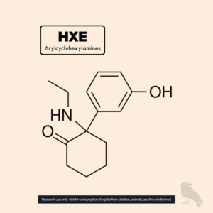 HXE molecule structure – Hydroxetamine chemical diagram EU format