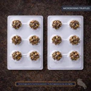 Truffle microdose blisters included in the Flame hybrid ritual kit