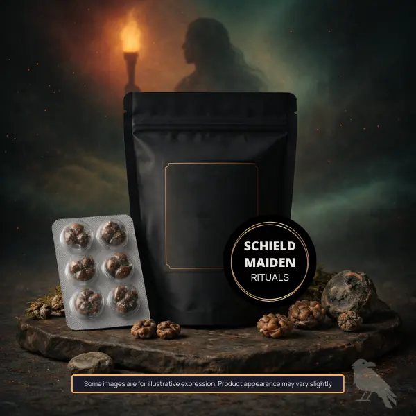 Shieldmaiden entry microdosing ritual kit with truffle blister by Valhalla Store
