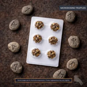 Truffle microdose blister included in the Shieldmaiden ritual kit