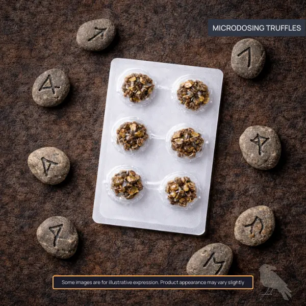 Truffle microdose blister included in the Shieldmaiden ritual kit